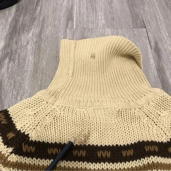 Vtg K-Mart Women’s Pullover Turtleneck Sweater Aztec Print  Grandma core Hippie - Picture 11 of 12
